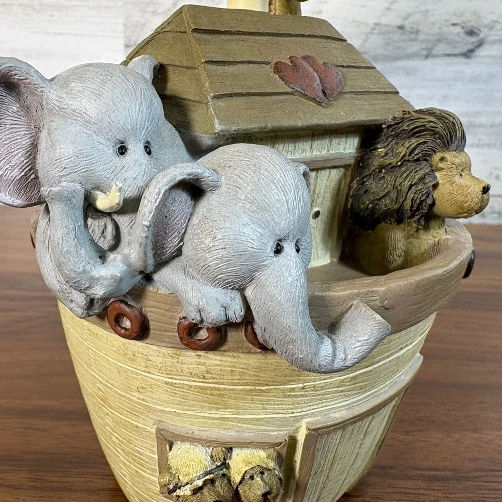 Moses Noah's Ark Nursery Lamp Resin Kids Room Decor 2007  12